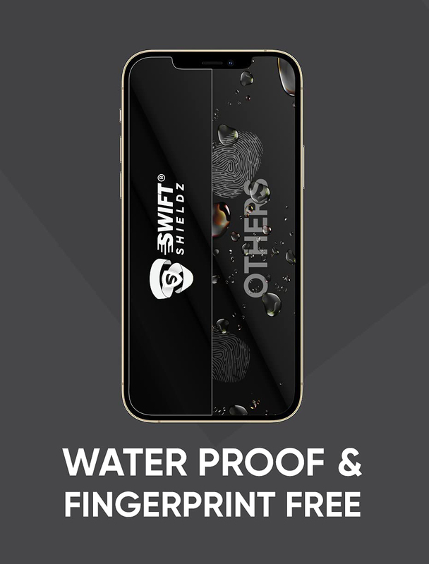 Swift Shieldz Apple iPhone 12 Pro Unbreakable Hybrid Glass Screen Protector, Clear