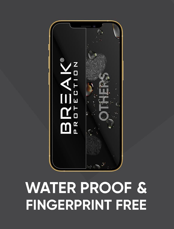 Break Protection Apple iPhone XS Max Unbreakable 360° Front Back & Side Tempered Glass Screen Protection, Black/Clear