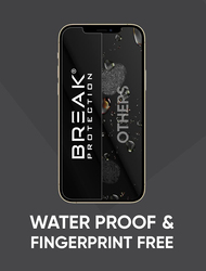 Break Protection Apple iPhone 12 Pro Unbreakable 360° Front Back & Side Tempered Glass Screen Protection, Black/Clear