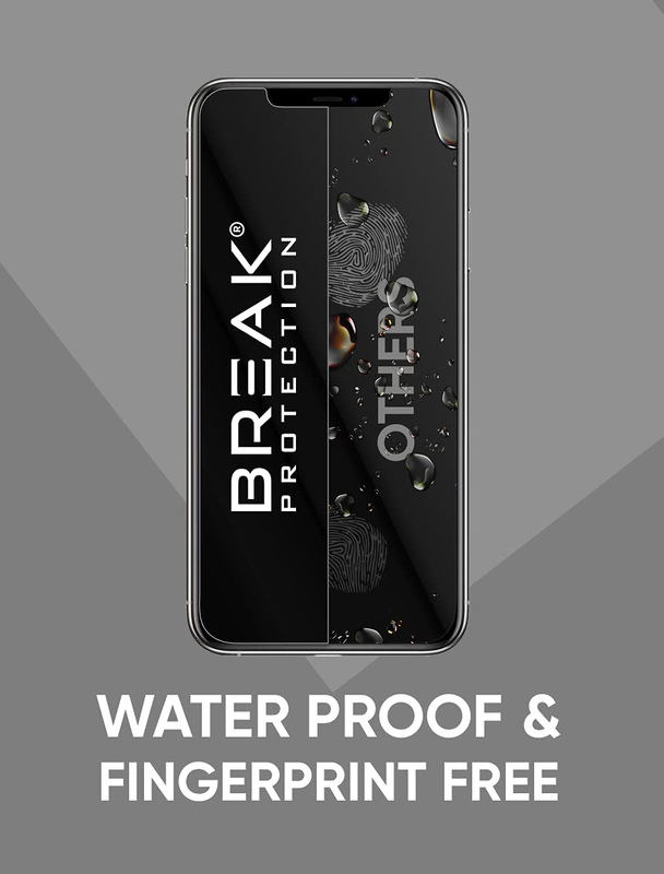 Break Protection Apple iPhone 11 Pro Unbreakable 360° Front Back & Side Tempered Glass Screen Protection, Clear/Black