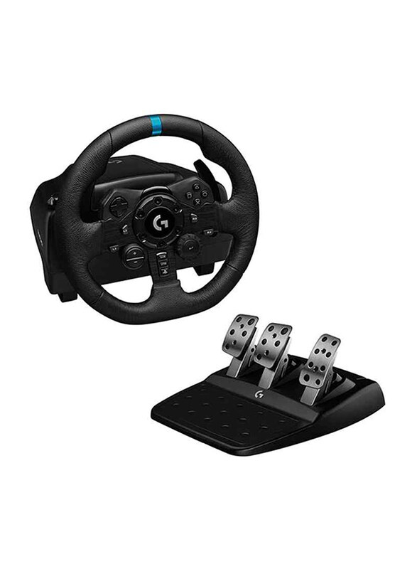 

Logitech G923 Racing Wheel and Pedals for PlayStation PS5 PS4, Xbox Series X/S, Xbox One and PC, Black