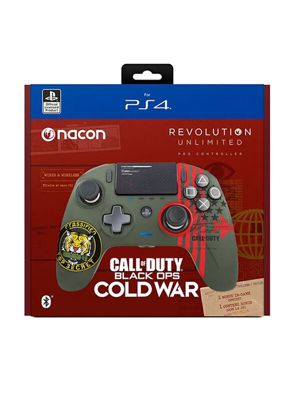 

Nacon Revolution Unlimited Pro Call of Duty Cold War Edition Controller for PlayStation PS4, Green