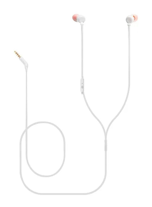 

JBL Tune 110 3.5mm Jack In-Ear Headphones with Mic, White