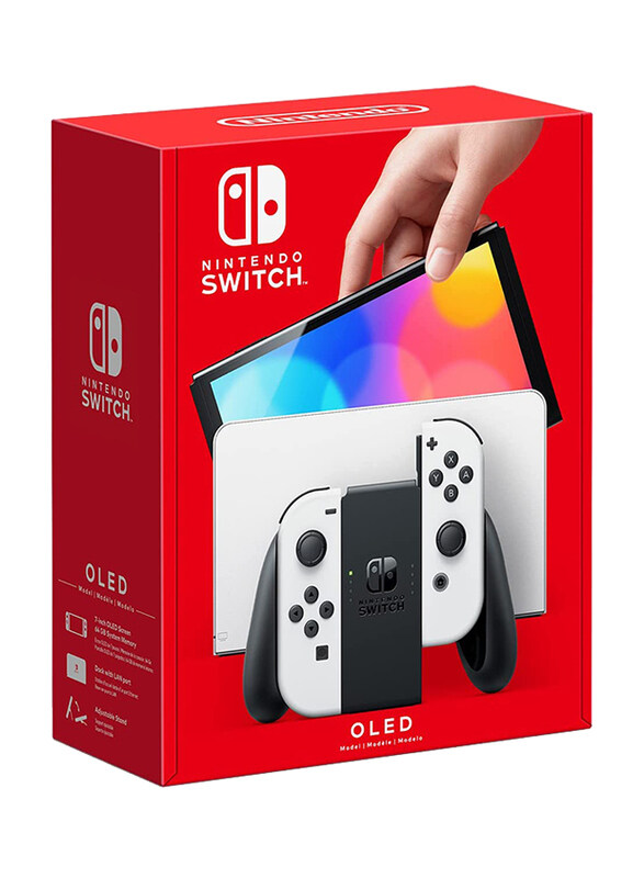 

Nintendo Switch OLED Model, 64GB, White Controllers