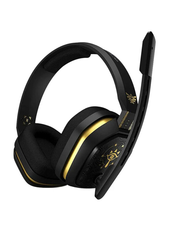 

Astro Gaming A10 The Legend of Zelda: Breath of the Wild Wired Gaming Headphones with Mic for Gaming Consoles, Black/Gold