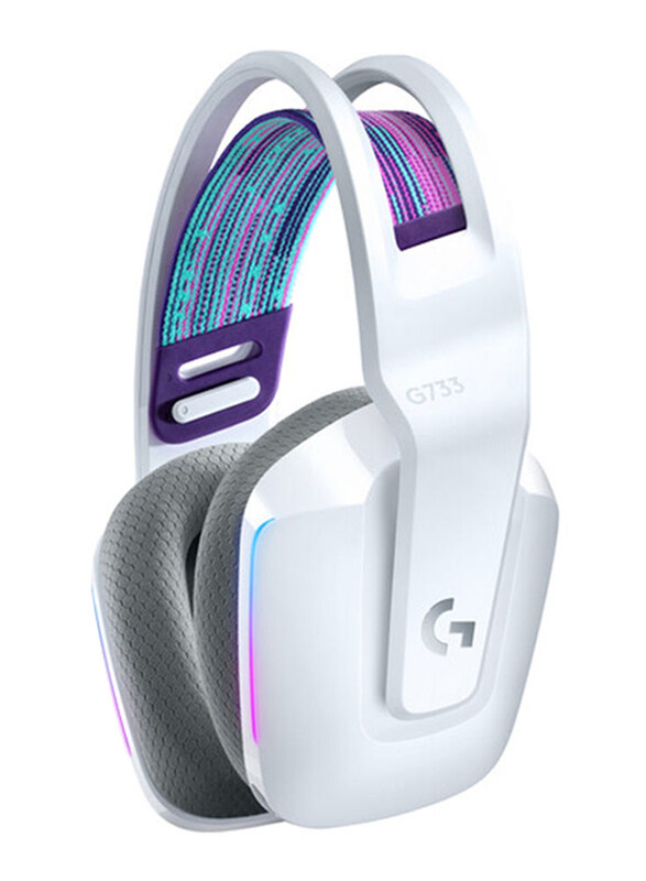 

Logitech G733 Lightspeed Wireless Over-Ear RGB Gaming Headset, White