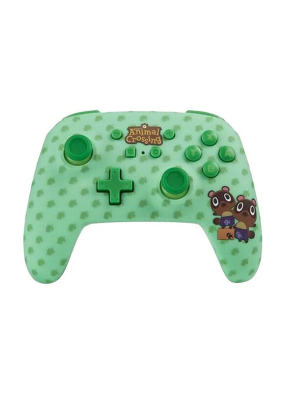 

PowerA Animal Crossing Enhanced Wireless Controller for Nintendo Switch, Green/Brown