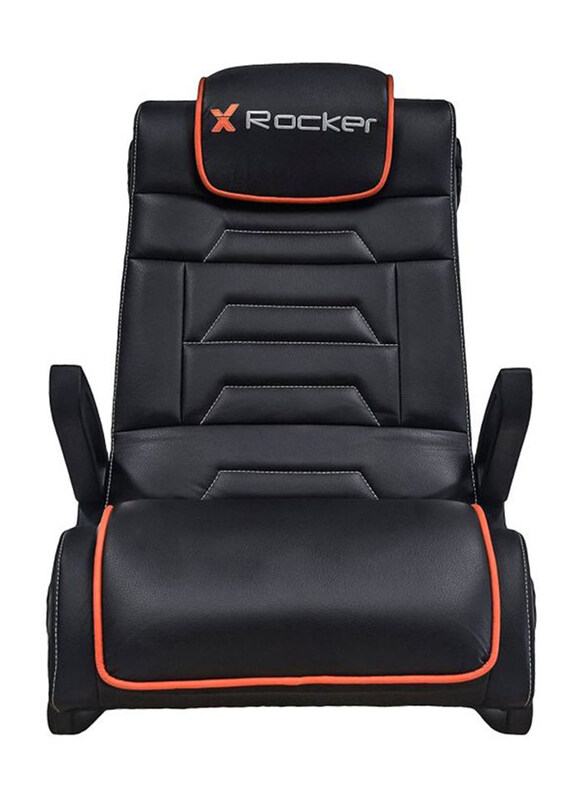 

X Rocker Sentinel 4.1 Floor Rocker Gaming Chair for PC Games, Black