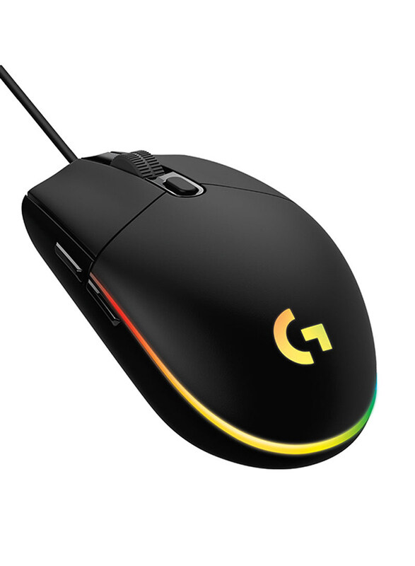 

Logitech G203 Lightsync Wired Optical Gaming Mouse, Black