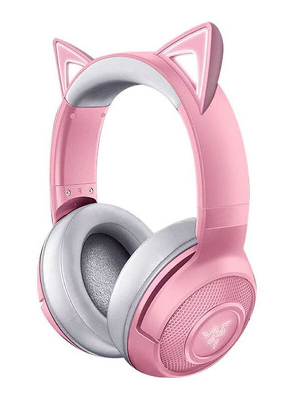 

Razer Kitty Wireless Over-Ear Gaming Headphones with Mic, Pink/Grey