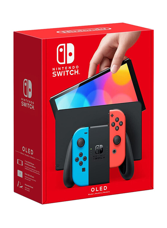 

Nintendo Switch OLED Model, 64GB, Neon Red & Neon Blue Controllers