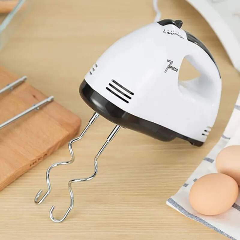 

Dessini Electric ABS Portable Hand Mixer, 180W, HE-133, White/Black