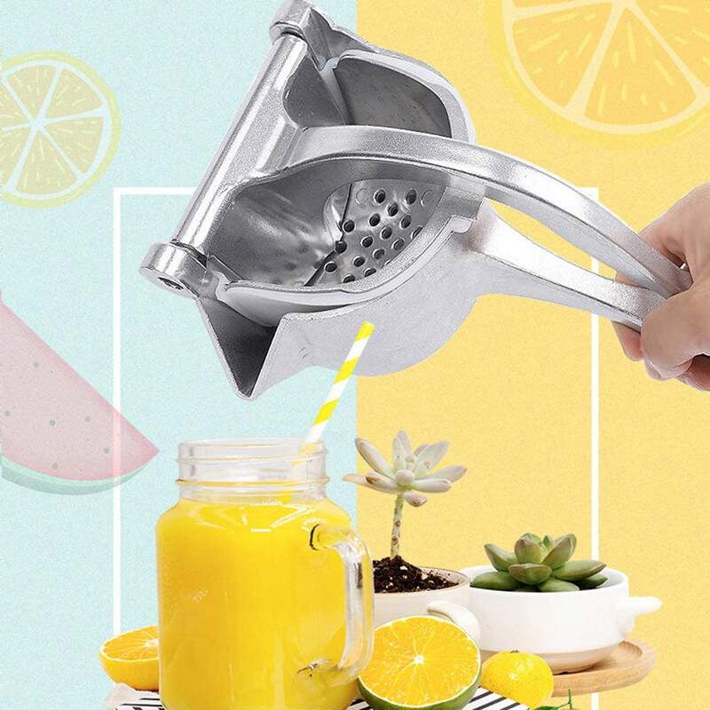 

Generic Stainless Steel Lemon Squeezer Citrus Juicer Hand Press, Silver