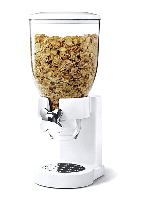 

Dessini Cereal/Dry Plastic Single Food Dispenser, White