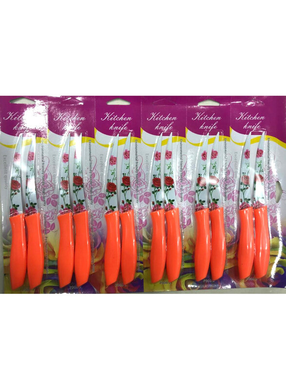 

Unbranded 12-Piece Ceramic Knife Set for Fruits and Vegetables, Multicolour