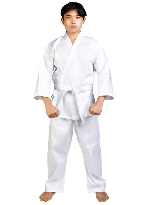 

Generic 5.4-5.6 Feet Karate Uniform with Belt, White