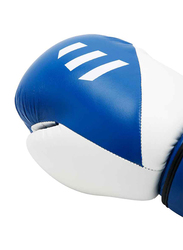 Evolve 8-oz Kick Boxing Training Gloves for Kids, White/Blue