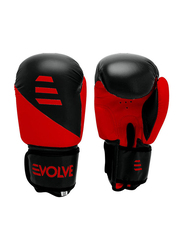 Evolve 8-oz Kick Boxing Training Gloves for Kids, Red/Black
