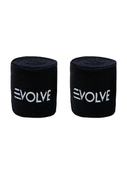 Evolve 2-Piece Boxing Hand Wrap Set, Black