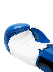 Evolve 10-oz Kick Boxing Training Gloves for Adult, White/Blue