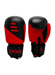 Evolve 10-oz Kick Boxing Training Gloves for Adult, Red/Black