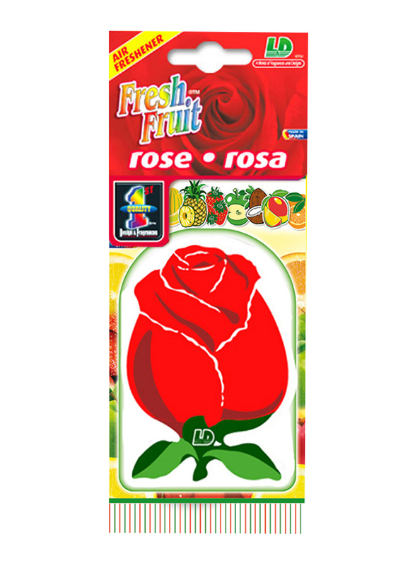 L&D Fresh Fruit Perfume Exhibitor Air Freshener, Rose