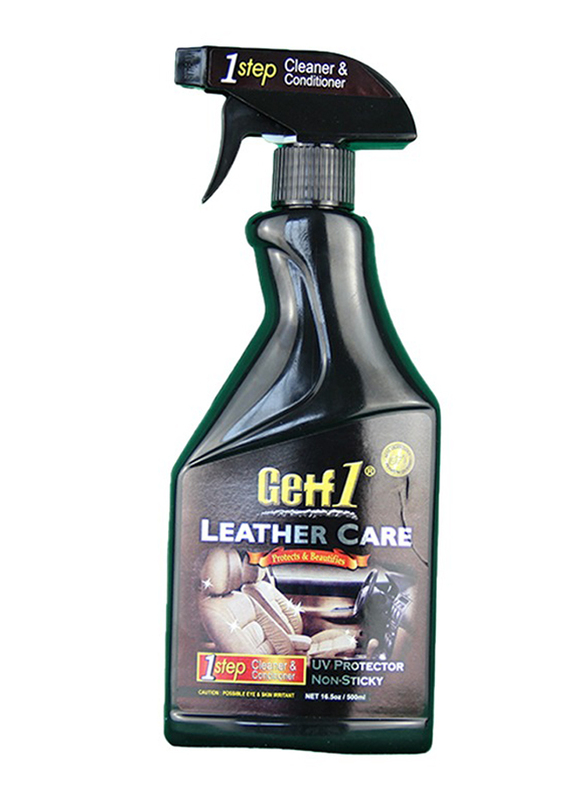 Getf1 500ml Protect & Beautifies Car Leather Care, Black