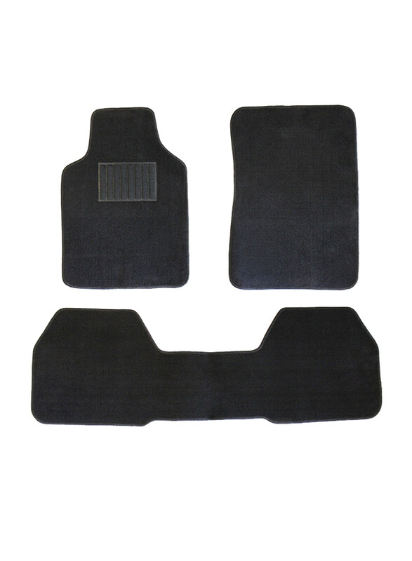 

Car Mart Universal Car Mat Set, 3 Pieces, Black