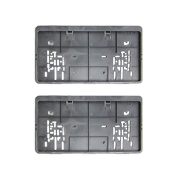Byson Dubai Car Long Number Plate Holder Pair Frame For Front And Rear Side, 2 Pieces