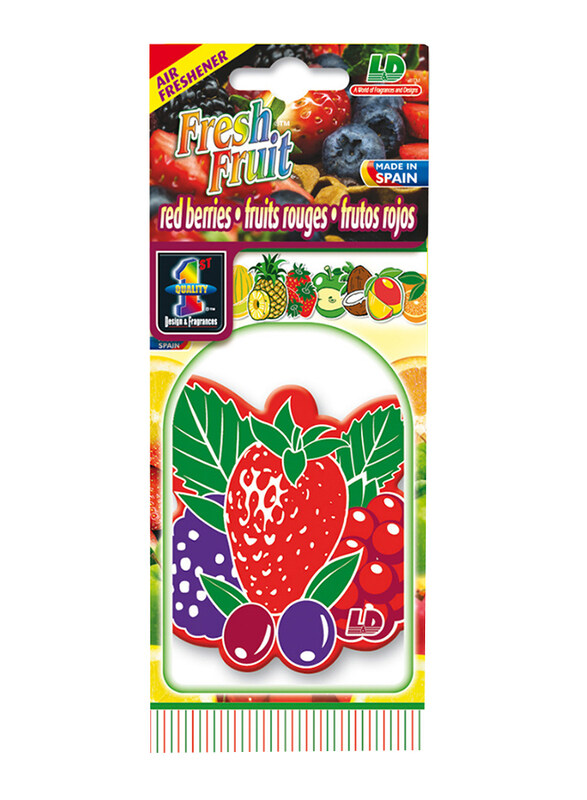 

L&D Fresh Fruit Perfume Exhibitor Air Freshener, Red Berries