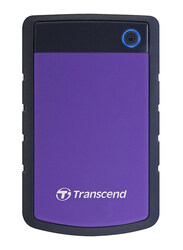 Transcend 4TB Storejet External Hard Drive, Purple/Black