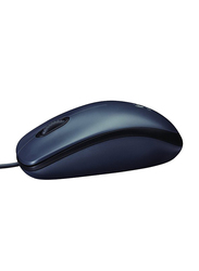 Logitech M90 Wired USB Mouse, 1000 DPI Optical Tracking, Ambidextrous PC/Mac/Laptop - Dark Grey