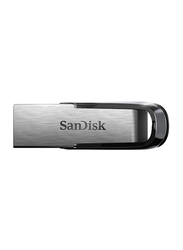 SanDisk 32GB Ultra Flair USB 3.0 Flash Drive, Silver/Black
