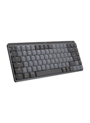 Logitech MX Mechanical Mini Wireless Illuminated Keyboard,Backlit, Bluetooth, USB-C, macOS, Windows, Linux, iOS, Android, Metal, Clicky Switches, - Graphite