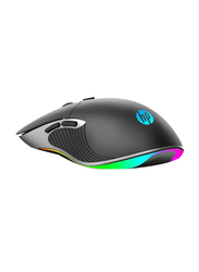HP M280 USB Gaming Mouse 6 LED Ultra fast FPS 64000 DPI fremeRate 3000 For PC & Laptop Mac And Windows - Black
