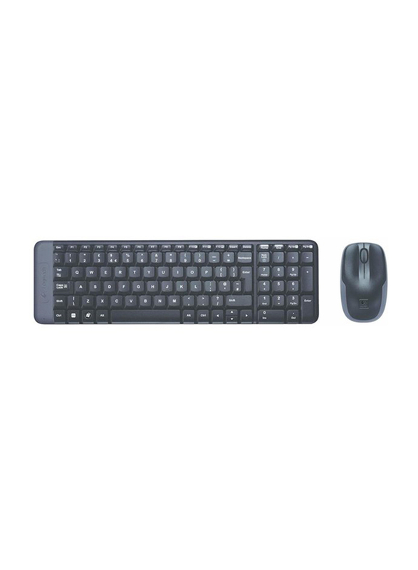Logitech MK220 Wireless English Keyboard & Mouse Combo, Black