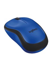 Logitech M220 Wireless Mouse, Silent Buttons, 2.4 GHz with USB Mini Receiver, 1000 DPI Optical Tracking, 18-Month Battery Life, Ambidextrous PC / Mac / Laptop - Blue