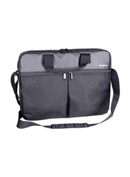 Lenovo 15.6-inch Simple Toploader Traditional Laptop Bag, T1050, Black/Grey