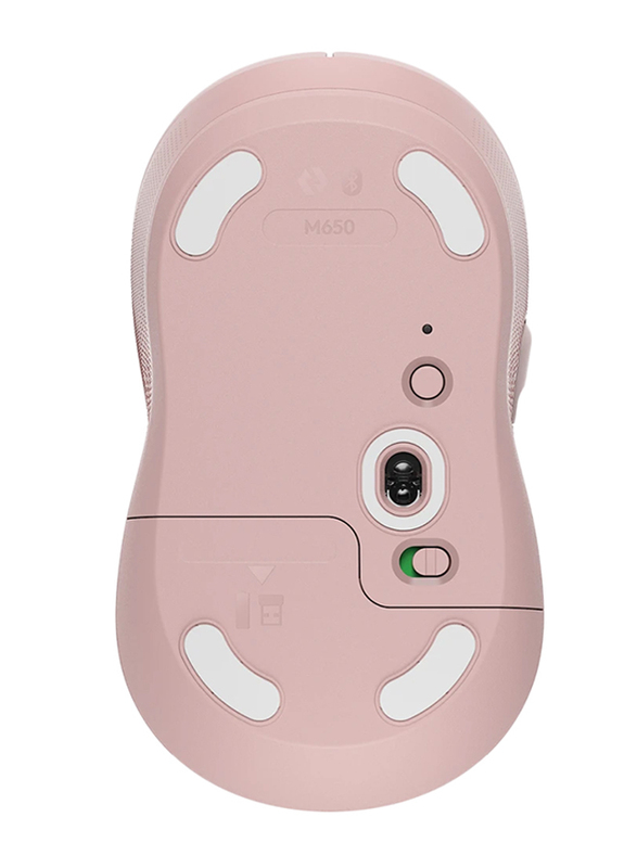 Logitech Signature M650 Wireless Optical Mouse, Pink