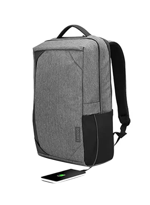 Lenovo 15.6" Laptop Urban Backpack B530, Fits Up To 15.6 Inch Laptops, Water Repellent Material, Padded Pc Compartment, Anti Theft Pocket, On The Go Charging, Gx40X54261, Charcoal, Gray