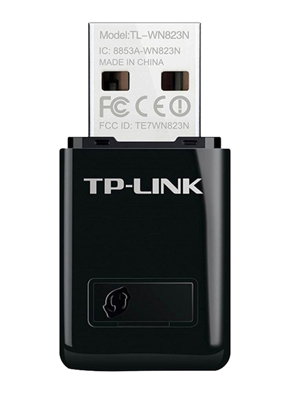 TP-Link TL-WN823N N300 300Mbps Mini Wireless N Nano USB Adapter, Black