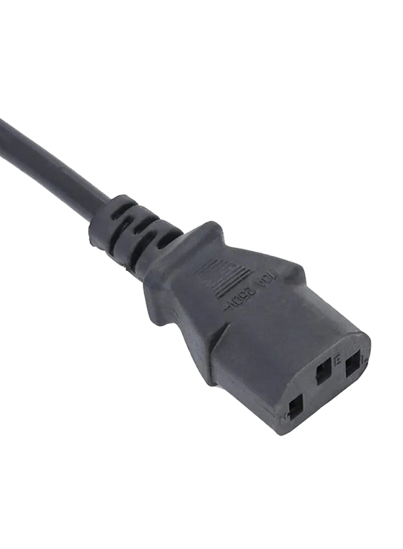 3M 3 Pin Desktop Power Cable with Fuse, Black