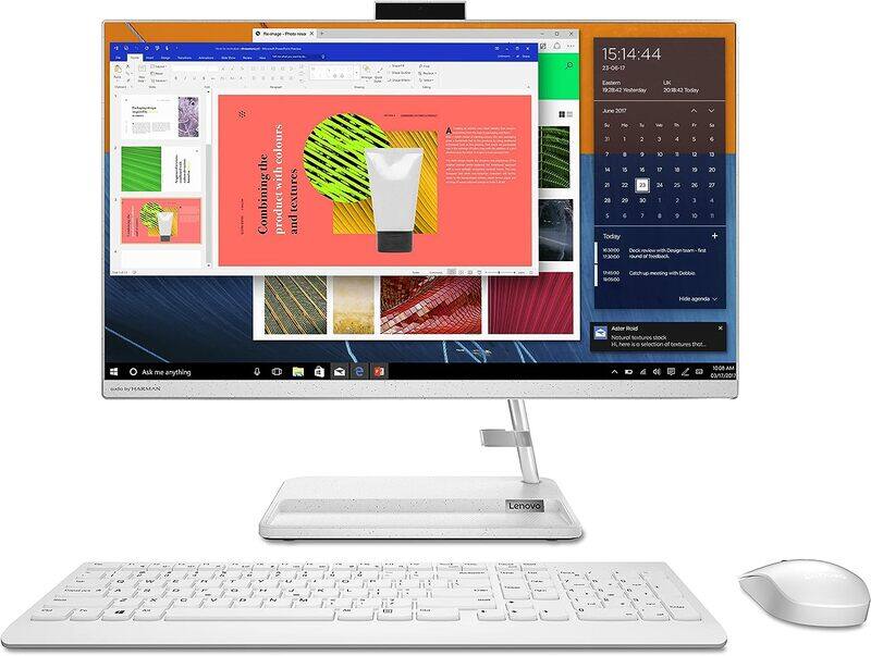 

Lenovo IdeaCentre AIO, 23.8"FHD Display, 12th Generation Intel I5-12450H, 8GB RAM, 512GB SSD, Intel Iris Xe Graphics, Windows 11 Professional,White