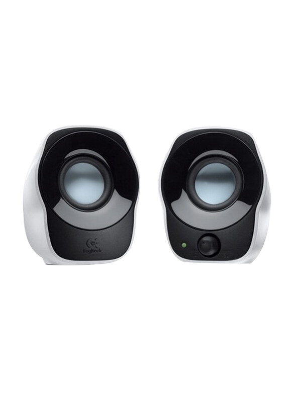 

Logitech Z120 Compact Stereo Speaker, 980000513, Black/White