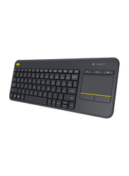 Logitech K400 Plus Wireless Touch Keyboard, Black