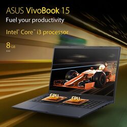 ASUS VIVOBOOK F1502FZ Laptop with 15.6'' Display, Intel Core i3-12th generation,8GB RAM,256GB SSD,15.6''FHD Display,Windows 11