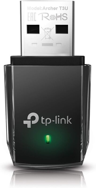 TP-Link AC1300 USB WiFi Adapter(Archer T3U)- 2.4G/5G Dual Band Wireless Network Adapter for PC Desktop, MU-MIMO WiFi Dongle, USB 3.0, Supports Windows 11, 10, 8.1, 8, 7, XP/Mac OS X 10.9-10.14