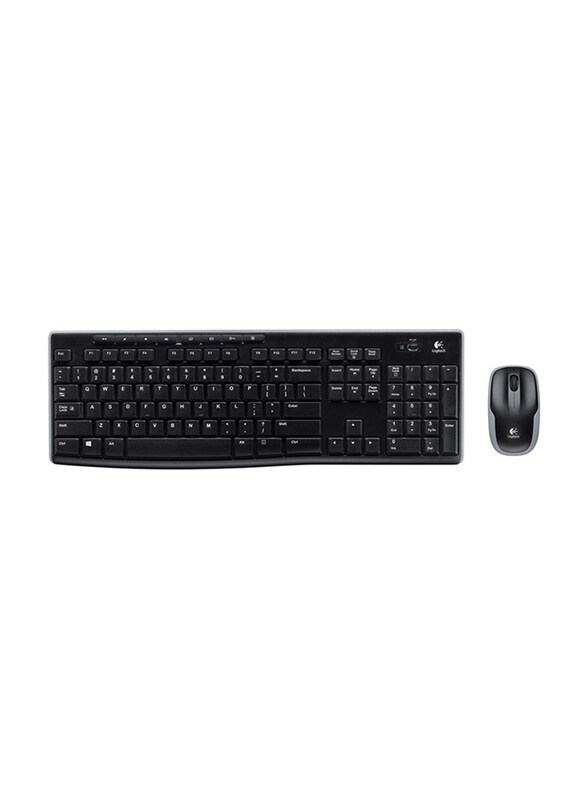 

Logitech Mk270 Wireless Keyboard And Mouse Combo For Windows, 2.4 Ghz Wireless, Compact Wireless Mouse, 8 Multimedia And Shortcut Keys, 2-Year Battery