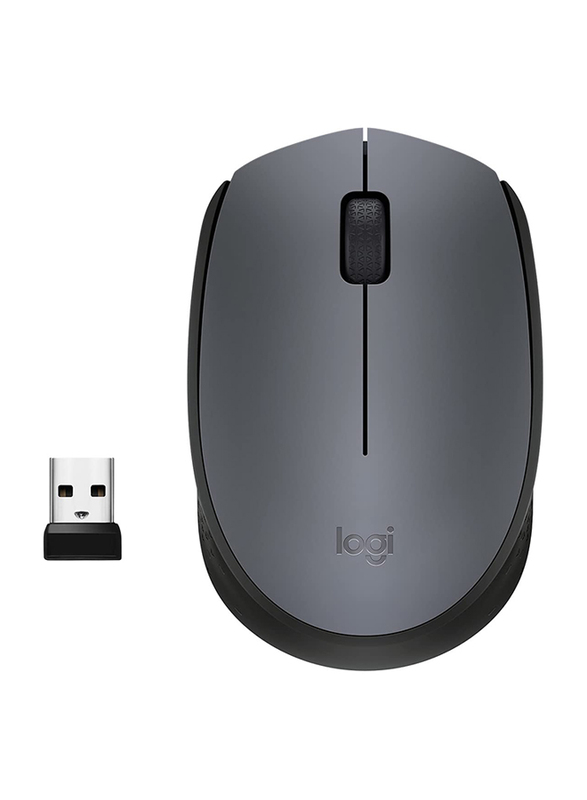 Logitech M170 Wireless Optical Mouse, Grey