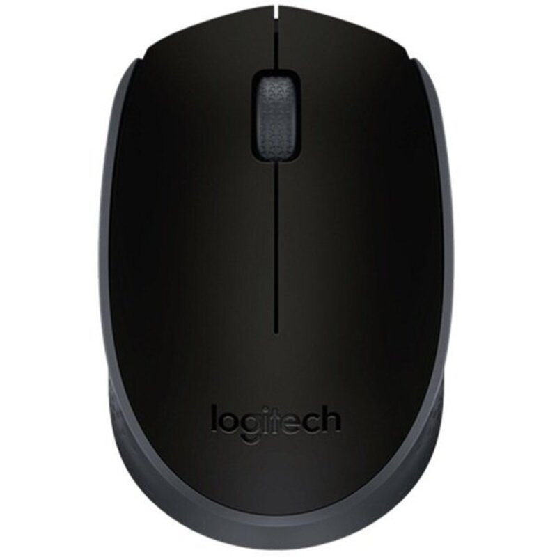 Logitech M171 Wireless Mouse for PC, Mac, Laptop, 2.4 GHz, Optical Tracking, 12-Months Battery Life, Ambidextrous-Black